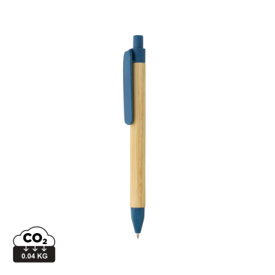 Picture of WRITE RESPONSIBLE RECYCLED PAPER BARREL PEN in Blue