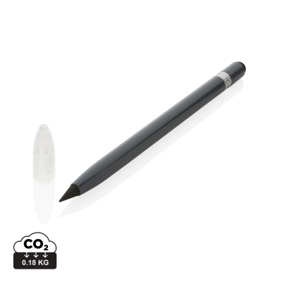 Picture of ALUMINUM INKLESS PEN with Eraser in Grey
