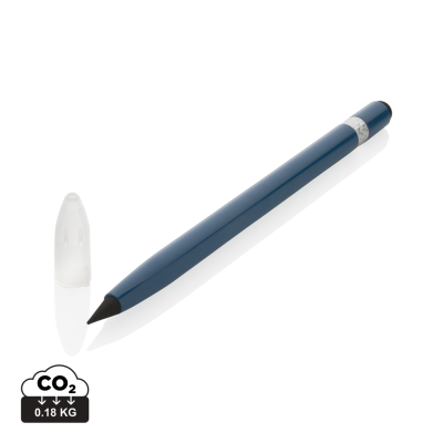 Picture of ALUMINUM INKLESS PEN with Eraser in Blue