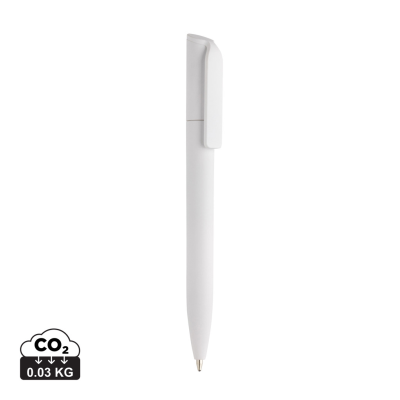 Picture of POCKETPAL GRS CERTIFIED RECYCLED ABS MINI PEN in White.