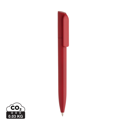 Picture of POCKETPAL GRS CERTIFIED RECYCLED ABS MINI PEN in Red.