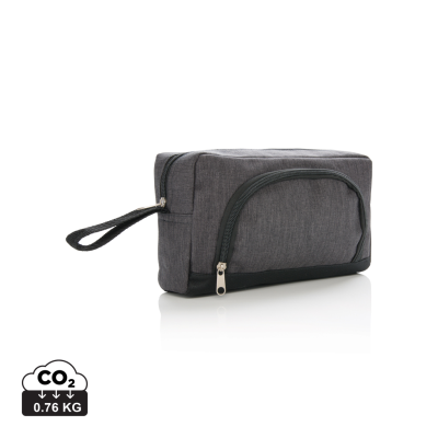 CLASSIC TWO TONE TOILETRY BAG in Anthracite Grey.