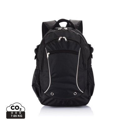 Picture of DENVER LAPTOP BACKPACK RUCKSACK PVC FREE in Black.