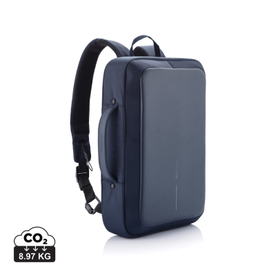 Picture of BOBBY BIZZ ANTI-THEFT BACKPACK RUCKSACK & BRIEFCASE in Navy Blue.