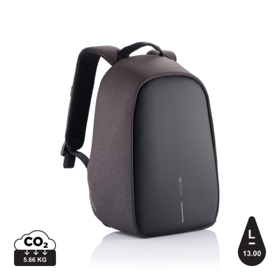 Picture of BOBBY HERO SMALL ANTI-THEFT BACKPACK RUCKSACK in Black.