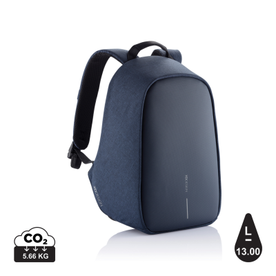 Picture of BOBBY HERO SMALL ANTI-THEFT BACKPACK RUCKSACK in Navy Blue.