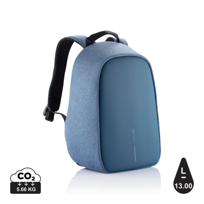 Picture of BOBBY HERO SMALL ANTI-THEFT BACKPACK RUCKSACK in Light Blue.