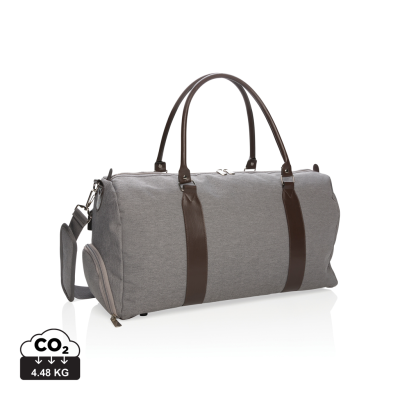 Picture of WEEKEND BAG with USB Output in Grey.