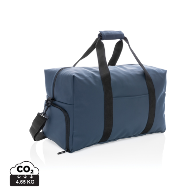 Picture of SMOOTH PU WEEKEND DUFFLE in Navy