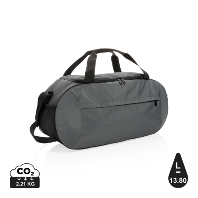 Picture of IMPACT AWARE™ RPET MODERN SPORTS DUFFLE BAG in Anthracite