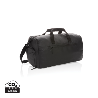 Picture of FASHION BLACK WEEKEND BAG PVC FREE in Black.