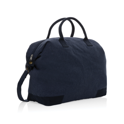 Picture of KEZAR AWARE™ 500 GSM RECYCLED CANVAS DELUXE WEEKEND BAG in Navy