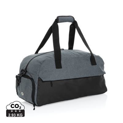 Picture of KAZU AWARE™ RPET BASIC WEEKEND DUFFLE in Grey.