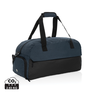 Picture of KAZU AWARE™ RPET BASIC WEEKEND DUFFLE in Blue.