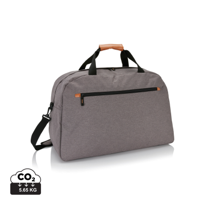 Picture of FASHION DUO TONE TRAVEL BAG PVC FREE in Grey