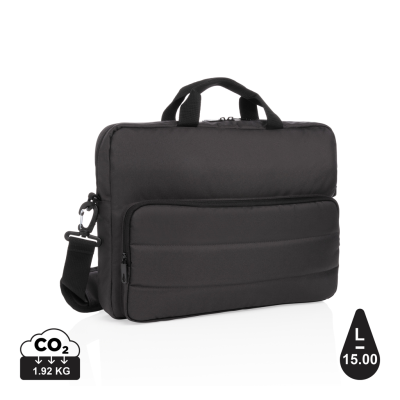 Picture of IMPACT AWARE™ RPET 15,6 INCH LAPTOP BAG in Black.