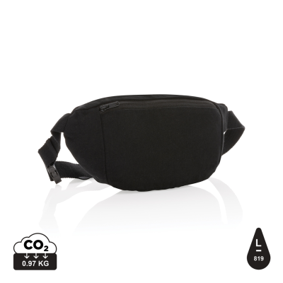 Picture of IMPACT AWARE™ 285GSM RCANVAS HIP BAG UNDYED in Black.