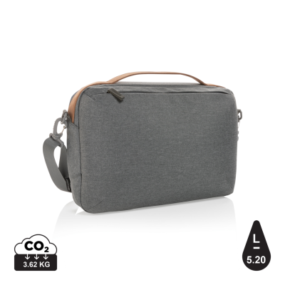 Picture of IMPACT AWARE™ 300D TWO TONE DELUXE 15,6 INCH LAPTOP BAG in Grey.