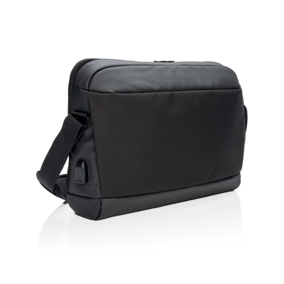 Picture of MADRID RFID USB 15,6 INCH LAPTOP BAG PVC FREE in Black.