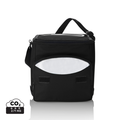 Picture of FOLDING COOL BAG in Black & Silver.