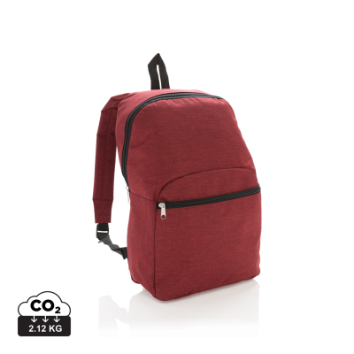 Picture of CLASSIC TWO TONE BACKPACK RUCKSACK in Red.