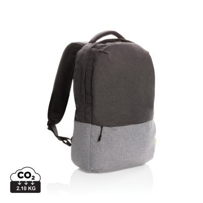 Picture of DUO COLOR RPET 15,6 INCH RFID LAPTOP BAG PVC FREE in Grey.