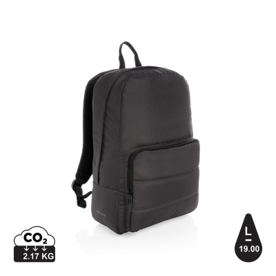 Picture of IMPACT AWARE™ RPET BASIC 15,6 INCH LAPTOP BACKPACK RUCKSACK in Black.