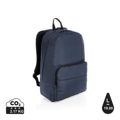 Picture of IMPACT AWARE™ RPET BASIC 15,6 INCH LAPTOP BACKPACK RUCKSACK in Navy.