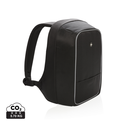 Picture of SWISS PEAK ANTI-THEFT 15,6 INCH LAPTOP BACKPACK RUCKSACK in Black.