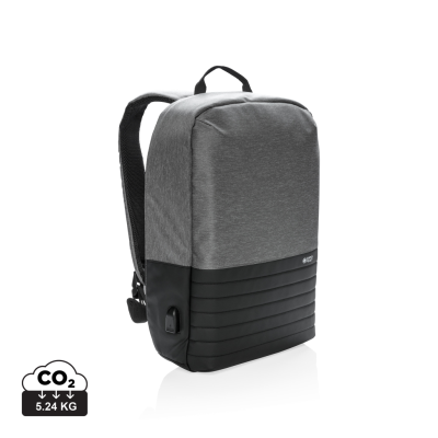 Picture of SWISS PEAK RFID ANTI-THEFT 15 INCH LAPTOP BACKPACK RUCKSACK in Grey.