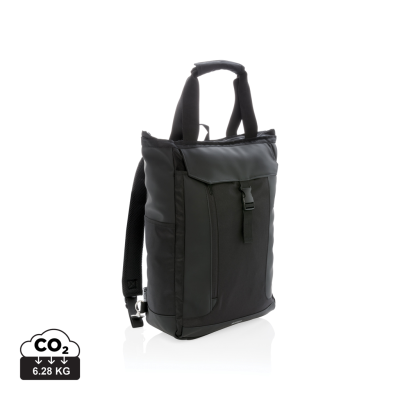 Picture of SWISS PEAK RFID 15 INCH LAPTOP TOTEPACK PVC FREE in Black.