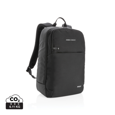 Picture of SWISS PEAK LAPTOP BACKPACK RUCKSACK with Uv-C Sterilizer Pocket in Black