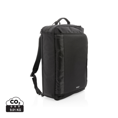 Picture of SWISS PEAK CONVERTIBLE TRAVEL BACKPACK RUCKSACK PVC FREE in Black.