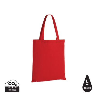 IMPACT AWARE™ RECYCLED COTTON TOTE 145G in Red.