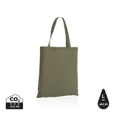 IMPACT AWARE™ RECYCLED COTTON TOTE 145G in Green.