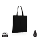 Picture of IMPACT AWARE™ RECYCLED COTTON TOTE W & BOTTOM 145G in Black