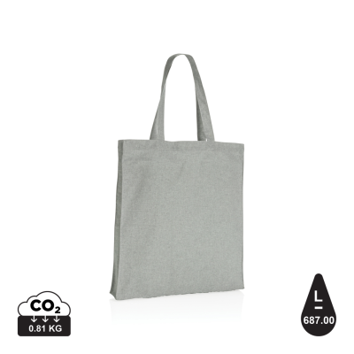 Picture of IMPACT AWARE™ RECYCLED COTTON TOTE With BOTTOM 145G in Grey.