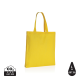 Picture of IMPACT AWARE™ RECYCLED COTTON TOTE W & BOTTOM 145G in Yellow