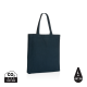 Picture of IMPACT AWARE™ RECYCLED COTTON TOTE W & BOTTOM 145G in Navy