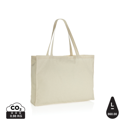 Picture of IMPACT AWARE™ RECYCLED COTTON SHOPPER 145G in White.