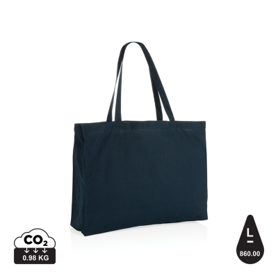 IMPACT AWARE™ RECYCLED COTTON SHOPPER 145G in Navy.