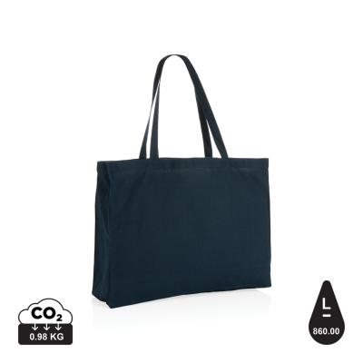 Picture of IMPACT AWARE™ RECYCLED COTTON SHOPPER 145G in Navy.