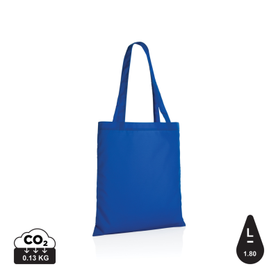 IMPACT AWARE™ RPET 190T TOTE BAG in Blue.