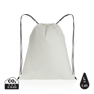 Picture of IMPACT AWARE™ RPET 190T DRAWSTRING BAG in White