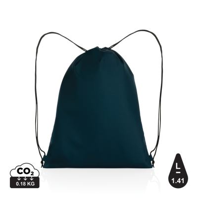 Picture of IMPACT AWARE™ RPET 190T DRAWSTRING BAG in Navy