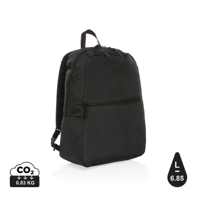 Picture of IMPACT AWARE™ RPET LIGHTWEIGHT BACKPACK RUCKSACK in Black