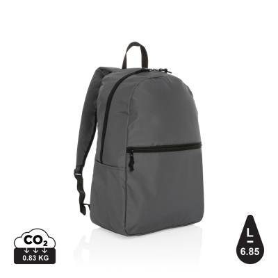 Picture of IMPACT AWARE™ RPET LIGHTWEIGHT BACKPACK RUCKSACK in Anthracite.