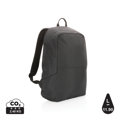 Picture of IMPACT AWARE™ RPET ANTI-THEFT BACKPACK RUCKSACK in Black