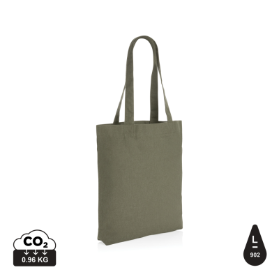 IMPACT AWARE™ 285GSM RCANVAS TOTE BAG UNDYED in Green.