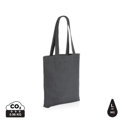 Picture of IMPACT AWARE™ 285GSM RCANVAS TOTE BAG UNDYED in Anthracite Grey.